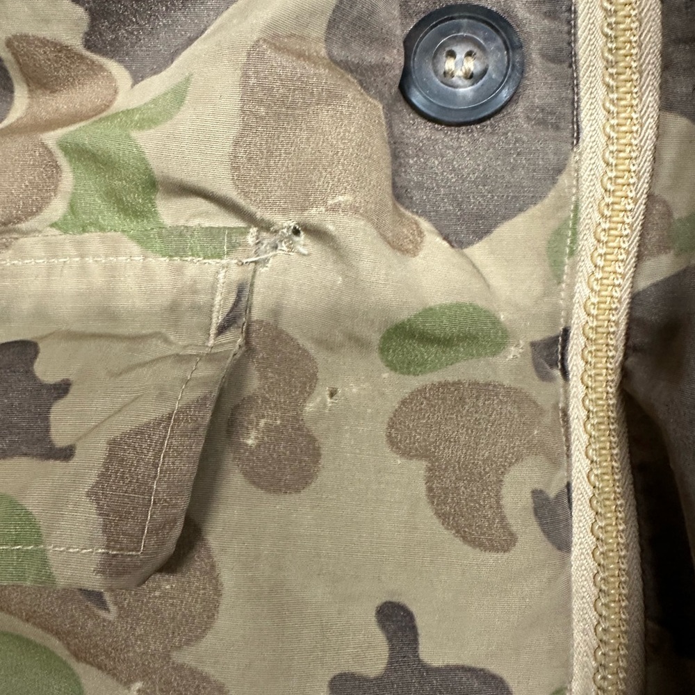 Vtg LL Bean Prime Northern Goose Down Duck Camo Jacket L - Picture 10 of 13